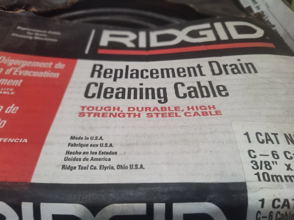 Cable de viento RIDGID modelo C-6 3/8 X 35 (10 mm) x 10,7 M) - 62260 Foto 4 de 4