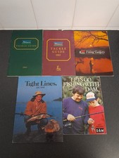 Paquete X5 de catálogos de aparejos de pesca vintage - Shakespeare, ABU, D.A.M