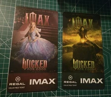 Wicked For Good Movie (2025) Pair Collectible IMAX Tickets Regal Theater 
