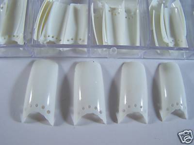 NEW Generation: 100 French White Tips ''Fancy Design''