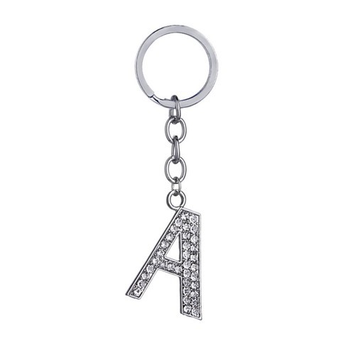 Sparkle Crystal Alphabet Keychain Initial Letter Key Ring Chain #66 Hot A-Z @ - Picture 11 of 38