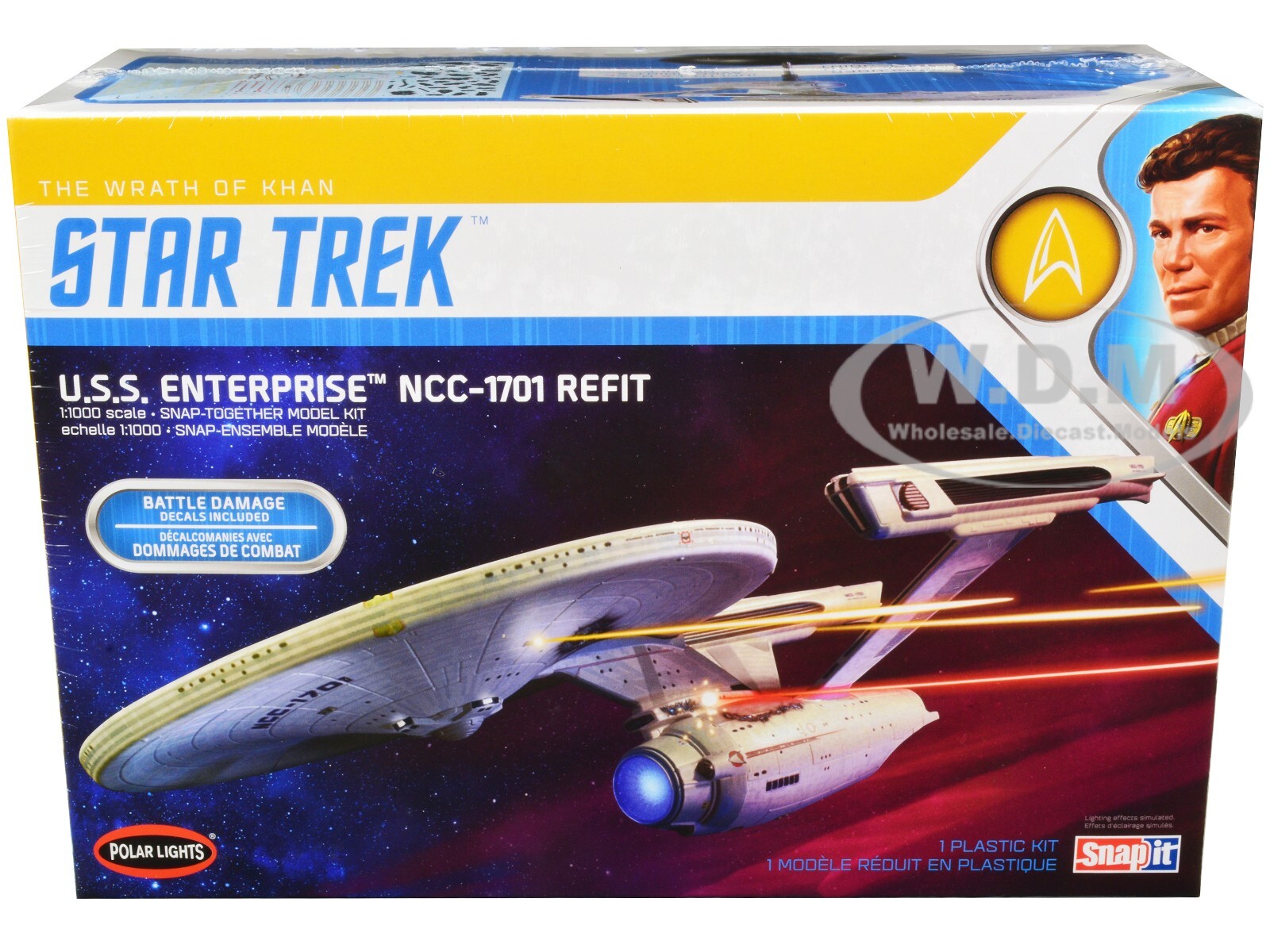 НАБОР ДЛЯ СБОРКИ МОДЕЛИ SKILL 2 USS ENTERPRISE NCC-1701 SHIP 11000 ПОЛЯРНОГО СИЯНИЯ POL974 М 7690₽
