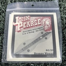 John Pearce Plucked Dulcimer 3 Or 4 String Set 5000 80/20 Bronze Wound  101 