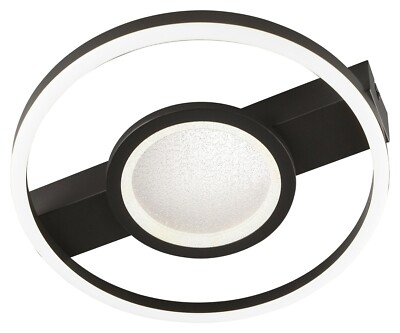 casa NOVA FAY LED Deckenlampe Deckenleuchte Dimmbar Eisen Kunststoff Ø 37 cm