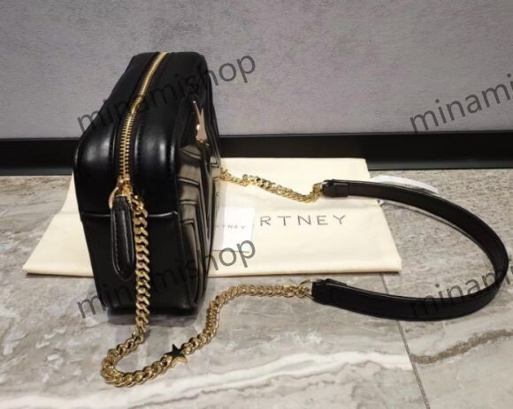 Stella McCartney Gold Chain Shoulder Bag Quilted Star 2