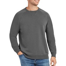 MEMBER'S MARK Men's French Terry Crewneck In Charcoal, XXL