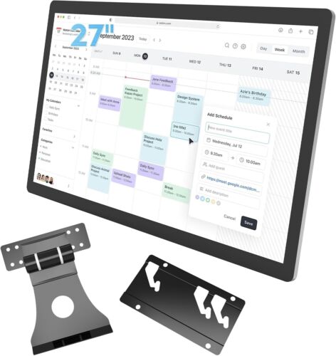 Touchscreen Digital Calendar: 27 inches for Chore Chart & Work Schedule