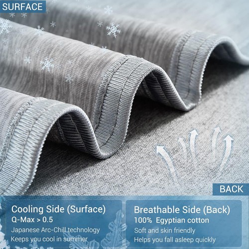 Arc-Chill Cooling Blanket for Hot Sleepers - Twin Size, Japanese Cooling Fiber - Picture 3 of 9