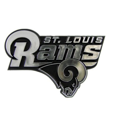 St Louis Rams NFL Chrome 3D Auto Plastic Car Truck Emblem Decal Football Team