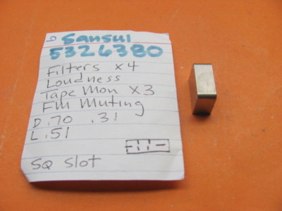  SANSUI 5326380 QRX-5500 KNOB FILTERS LOUDNESS TAPE MONITOR FM MUTING PUSH CAP