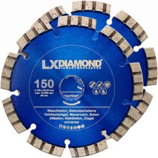LXDIAMOND Diamant-Trennscheibe 150mm Beton pas für Bosch GNF 35 CA Mauernutfräse