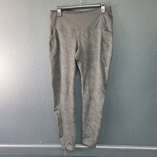 Mondetta Pants Womens Large Gray Compression Yoga Workout Leggings Athleisure