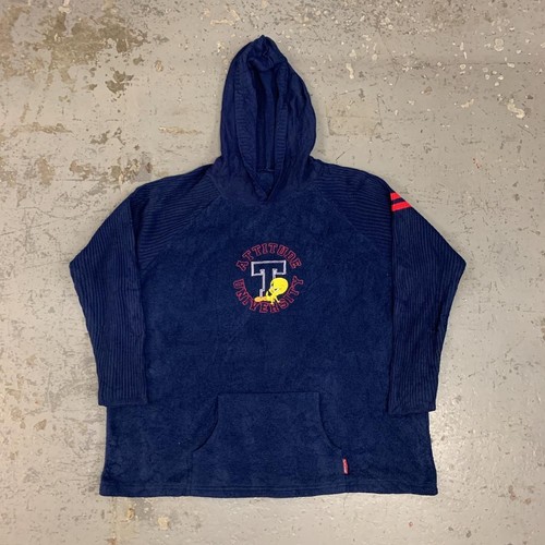 Vintage Warner Bros. Fleece Hoodie; Embroidered Tweety Bird - Large