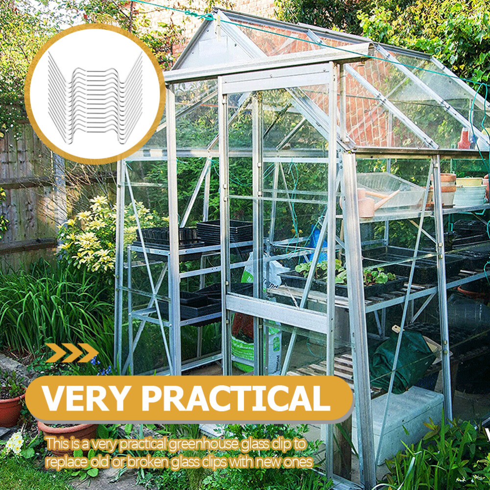 50 Pcs Greenhouse Glass Fixing Stainless Steel Repair eBay