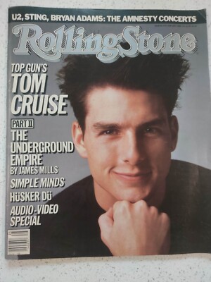 ROLLING STONE #476 1986 TOM CRUISE/Simple Minds/Husker Du/Bryan Adams/U2/Sting
