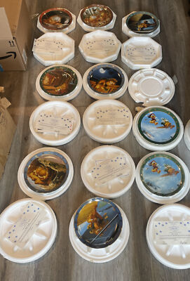Vintage Garfield Plates Danbury Mint Dear Diary Series By Jim Davis Lot of 8 + E