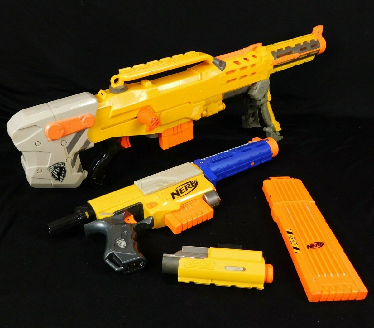 Nerf Blaster N-Force Longshot CS-6 Recon CS-6 Hasbro Yellow 18