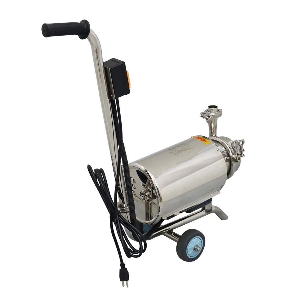 110V Stainless Steel Centrifugal Pump 3 Ton/h Sanitary Beverage Pump 750W - Image 4 of 4