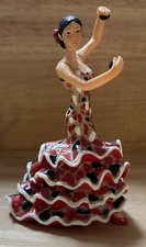 Red Flamenco Dancer Mosaic Pattern Dress