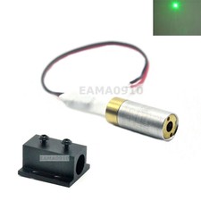 INDUSTRIAL/LAB 5VDC 532nm Green Laser 10mW Dot Laser Diode Module w/ 12mm Holder