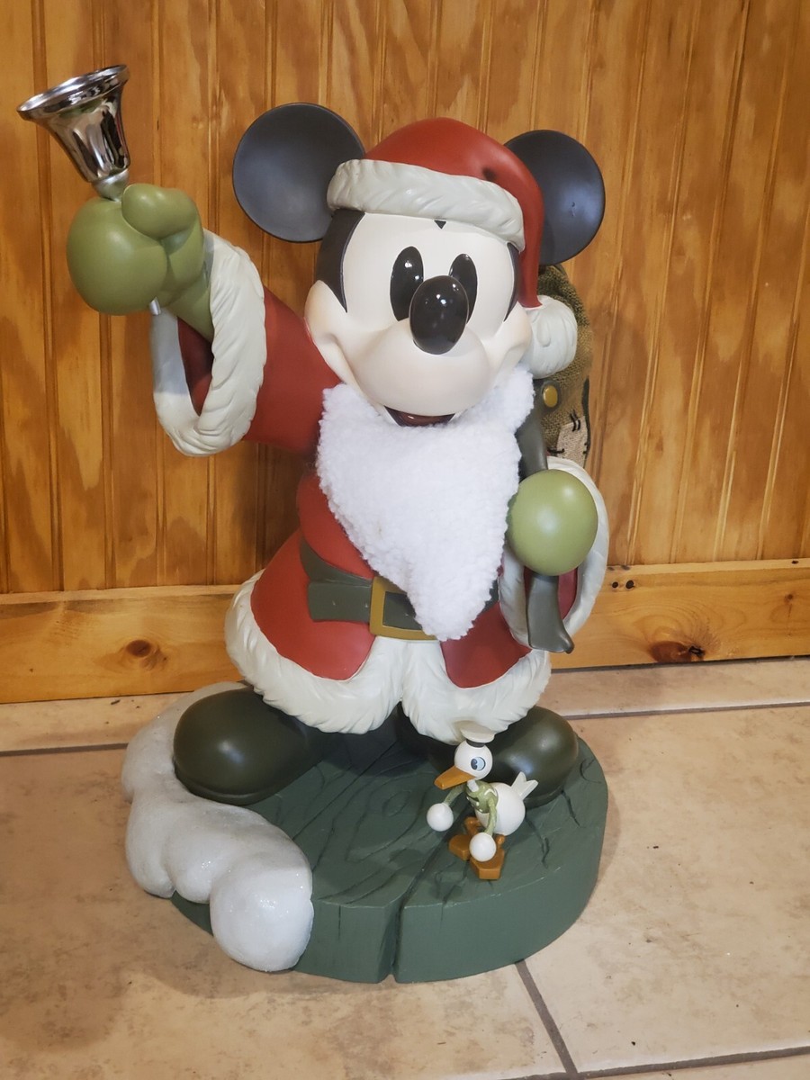 Mickey Mouse Santa Christmas Big Figure 21” With Bell | eBay