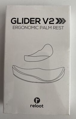 Reloot Glider V2 - Ergonomic Gliding Palm Rest, Smooth Glide, Soft Cooling Mater