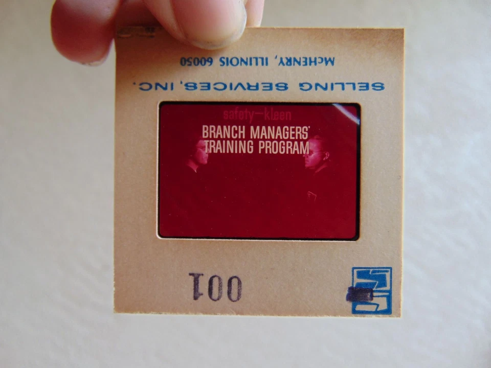 De colección Safety Kleen Corp Gerente de Sucursal Programa de ENTRENAMIENTO Slide Carrusel Prop GD Foto 2 de 4