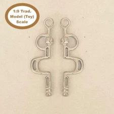 HORSING AROUND Traditional 1:9 Model Horse Scale BUXTON BIT - Pewter (Silver)