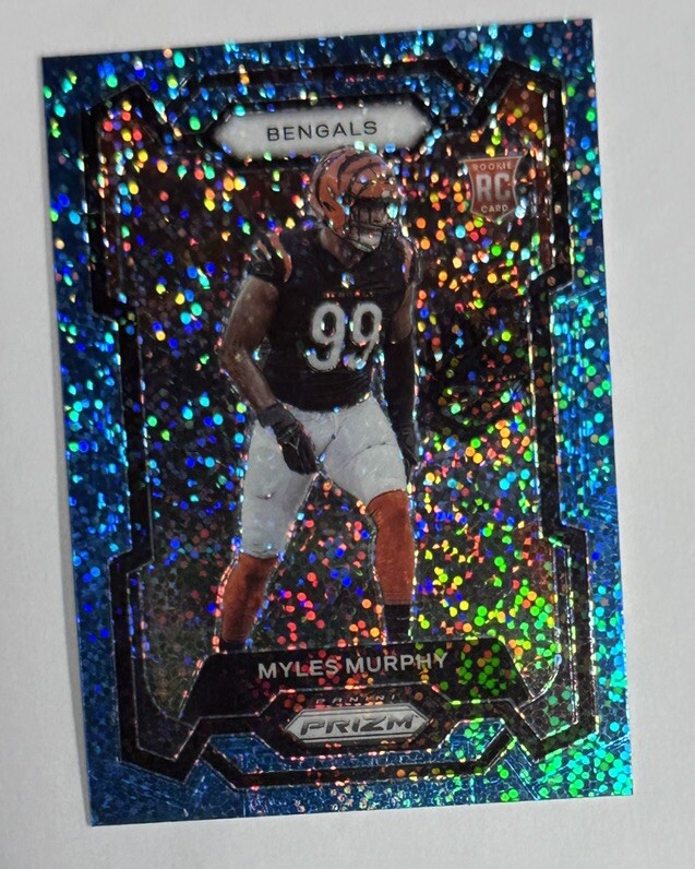 2023 Panini Prizm Blue Sparkle Myles Murphy Rookie RC 21/96 #320
