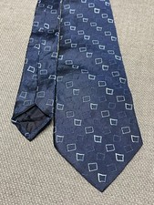Brooks Brothers 346 Tie Pure Silk Made in USA Blue Geometric