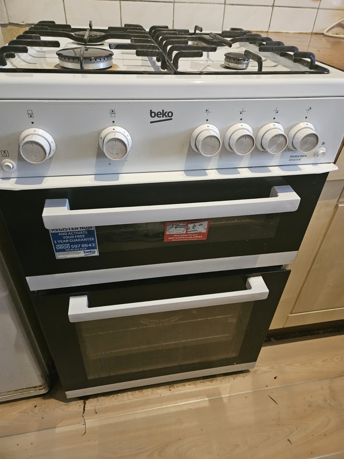 White Beko Gas Cooker eBay