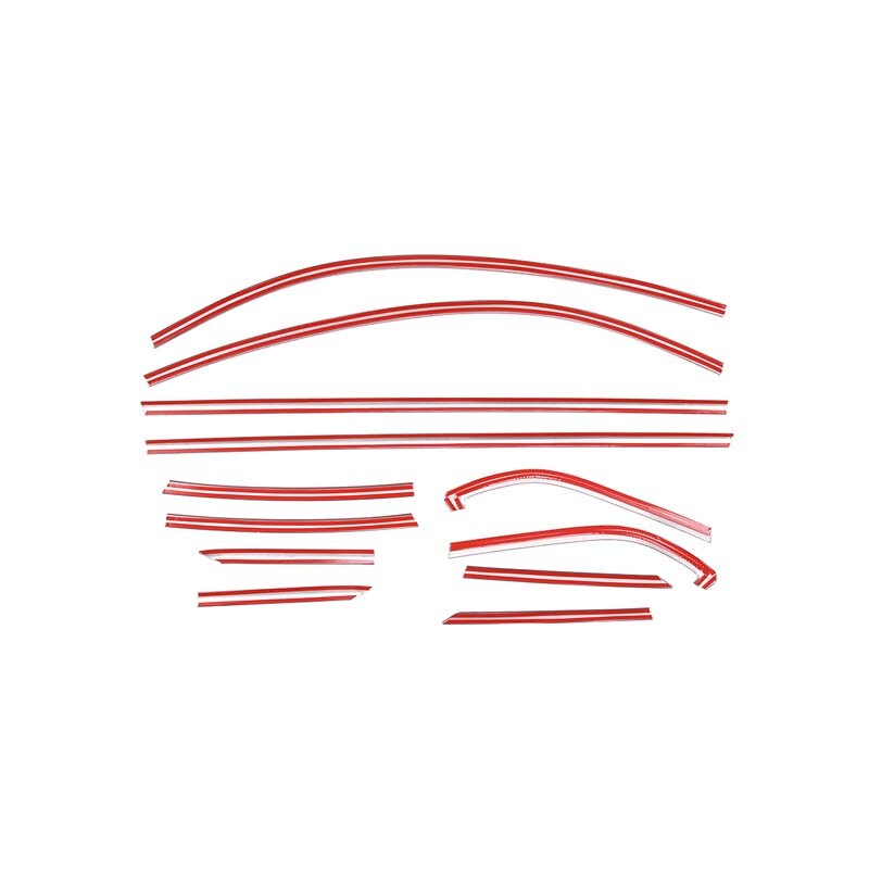 Steel Chrome Exterior Window Molding Trim Strip Decorate Kit For Subaru BRZ 2022