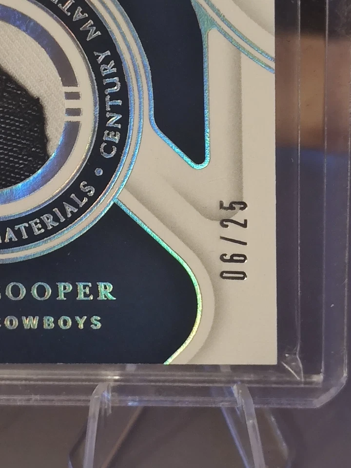 2021 National Treasures Century Materials Amari Cooper 2 Color Patch #6/25 - Image 3 of 3
