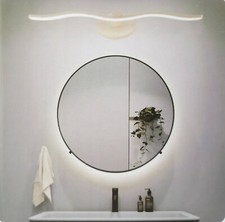 Lampada applique specchio bagno led onda 9w moderno bianco luce fredda calda