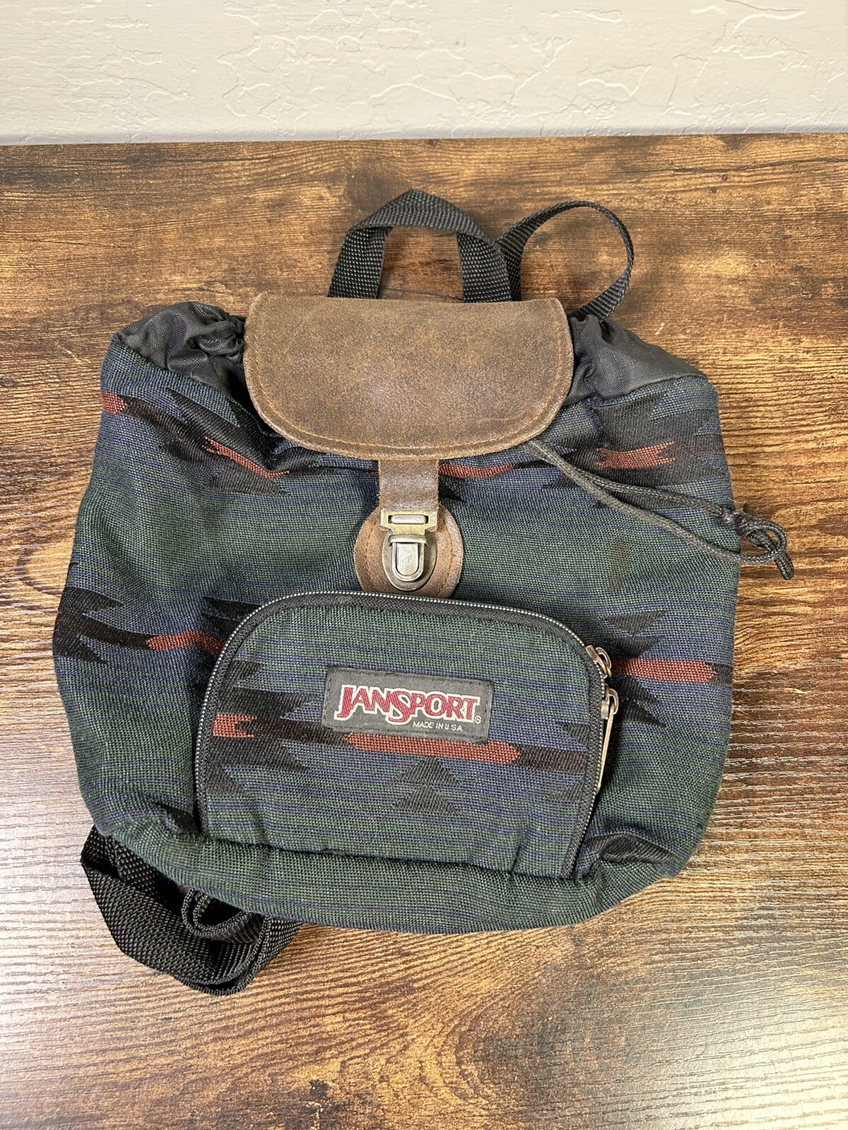 jansport 1980s canvas aztec Gem