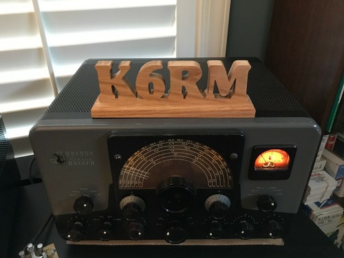 HANDCRAFTED OAK AMATEUR RADIO, HAM CALL SIGN-by KC0SDV- FREE SHIPPING - Picture 4 of 9