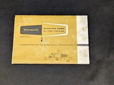 Monsanto Plastic Home of the Future Original Brochure/pamphlet RARE!