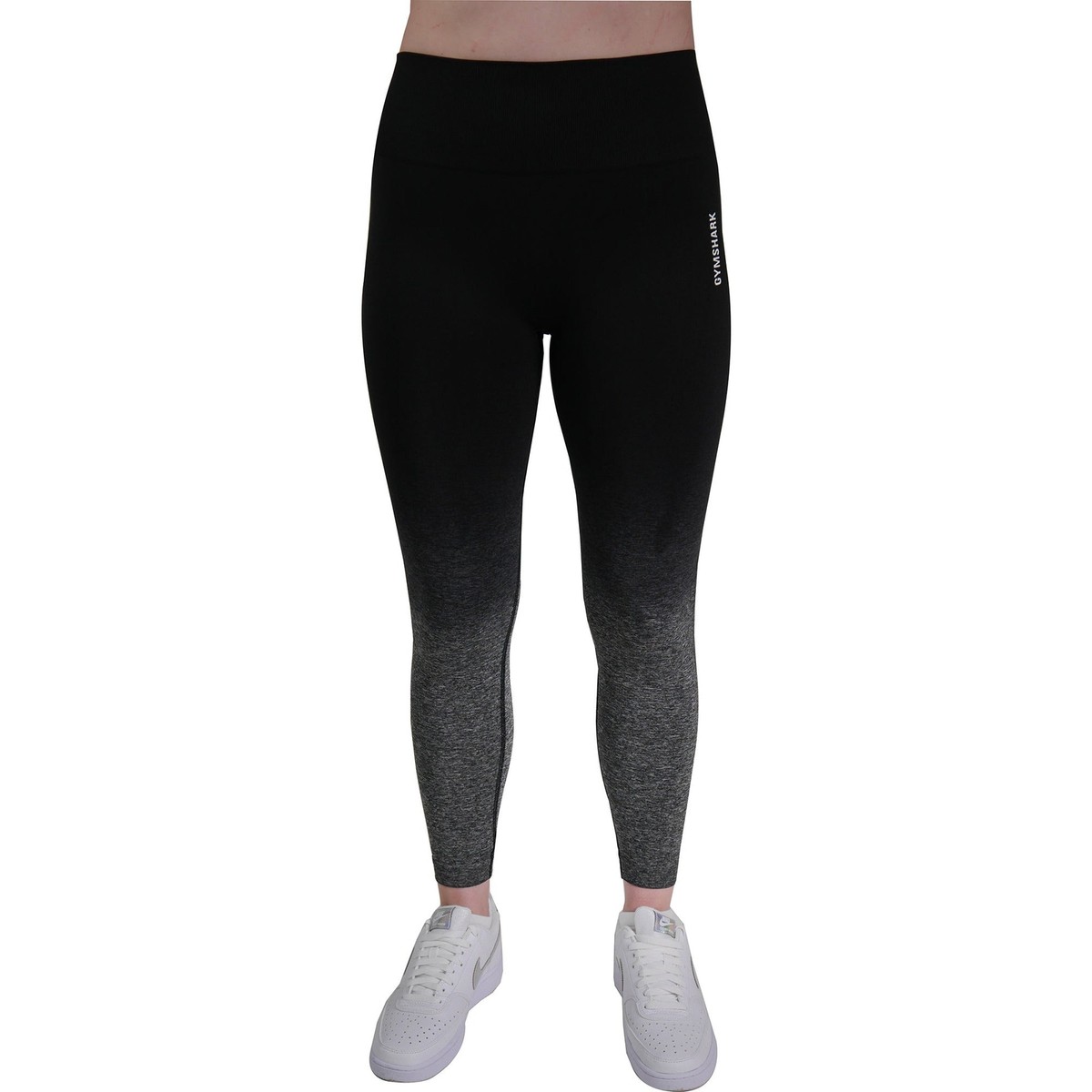 Gymshark Adapt Ombre Seamless Womens Training Tights Black Gym Workout  Fitness