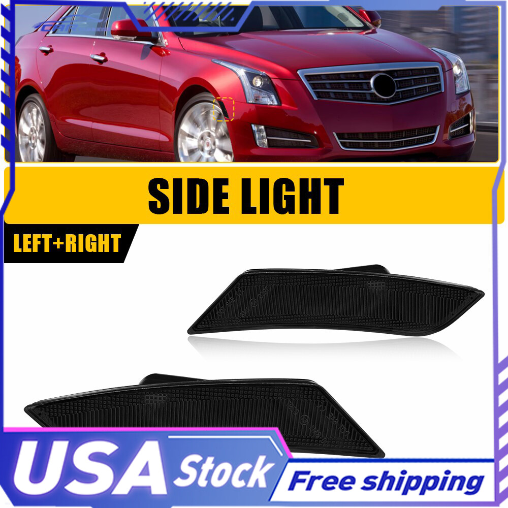 Smoked Side Marker Light Housings for 2019-2024 Chevy Blazer Pair