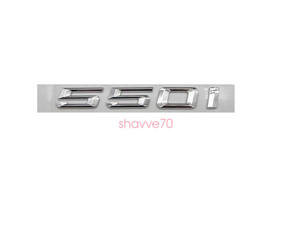 Chrome Number Trunk Rear Letters Word Badge Emblem Emblems for BMW 5 ...