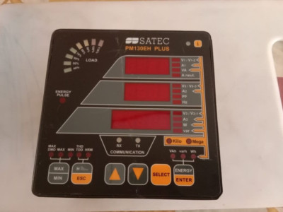 1 PC USED SATEC  PM130EH PLUS  Power Meter