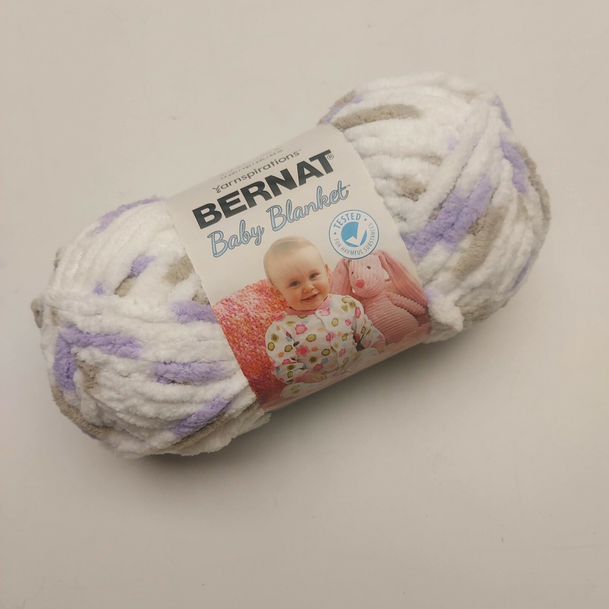 Yarnspirations Bernat Baby Blanket Lilac Yarn