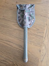 Compact MilitaryFoldable Shovel In Camaflage Carry Bag Camping Hiking Outdoor