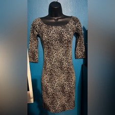 Animal print mini bodycon Dress