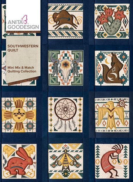 Southwestern Quilt Anita Goodesign Embroidery Machine Design CD NEW