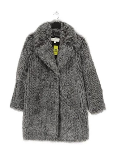 Cappotto donna Michael Kors XS grigio stampa animalier acrilico con altro soprabito