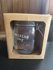 Wedding Day WISH Jar “wishes for you on your wedding day With Cards