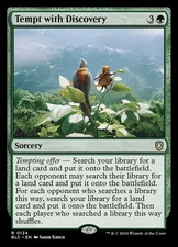 Tempt with Discovery 0124 Non Foil Rare Bloomburrow Commander MTG Near Mint