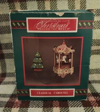 VTG Christmas Classical Horse Carousel House Of Lloyd XMas Around the World