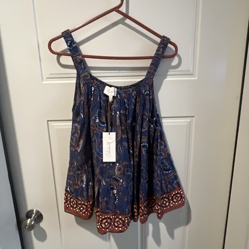 (512) CLEOBELLA Daya Organic Cotton Swing Top Blouse in Lazuli Blue   L